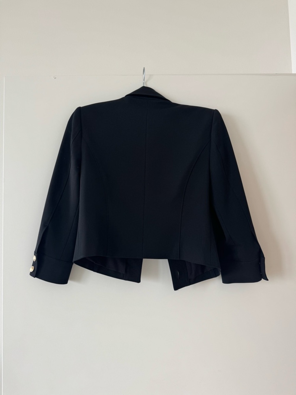 L'AGENCE Black Cropped Kumi Blazer Jacket - Picture 2 of 4